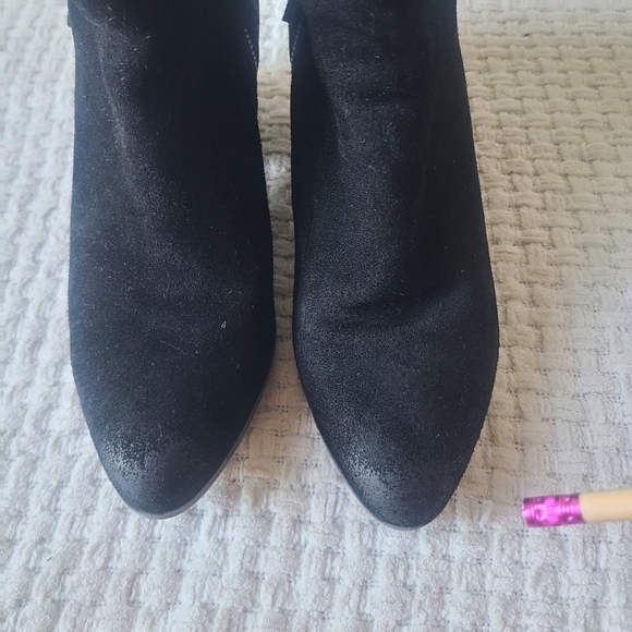 FRYE Black Suede Ankle Boots Women's Size 8.5 - Picture 5 of 15